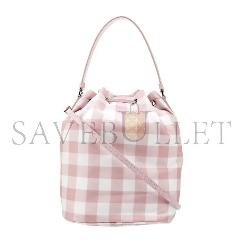 PRADA MICROFIBER BUCKET BAG 1BH038 (22.5*17.5*12cm)  PRADA MICROFIBER BUCKET BAG 1BH038 (22.5*17.5*12cm)